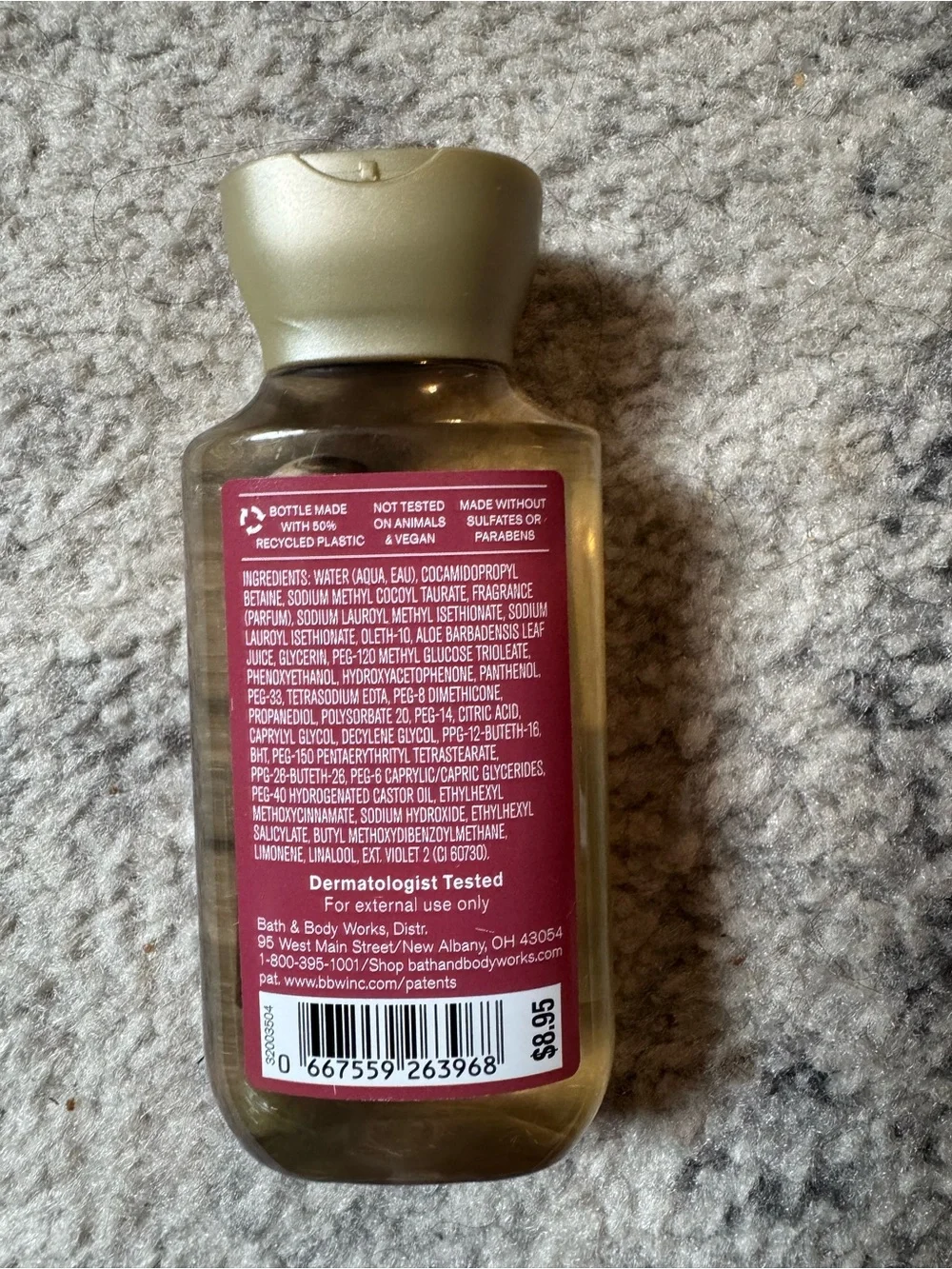 Bath & Body Works Champagne Toast Body Wash - Maroon and Gold Cap